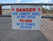 The gate to enter the range
